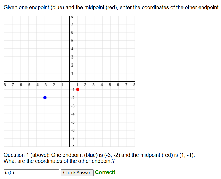 Finding an endpoint worksheet