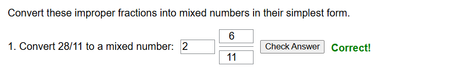 Improper to mixed fractions worksheet