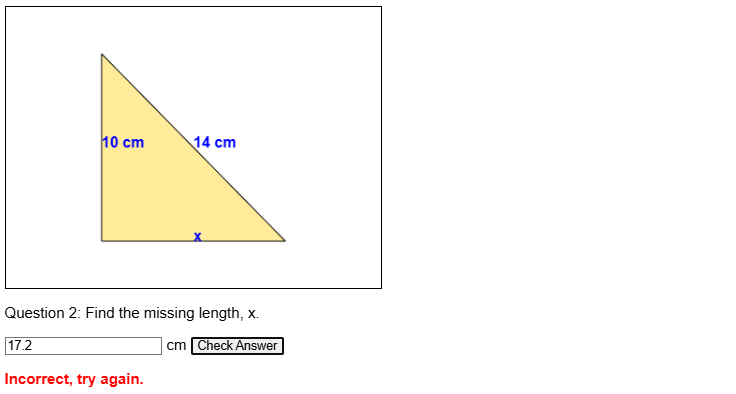 Pythagoras worksheet