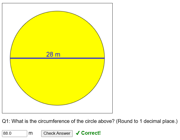 Circumference of a circle worksheet