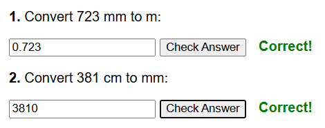 Converting metric units of length